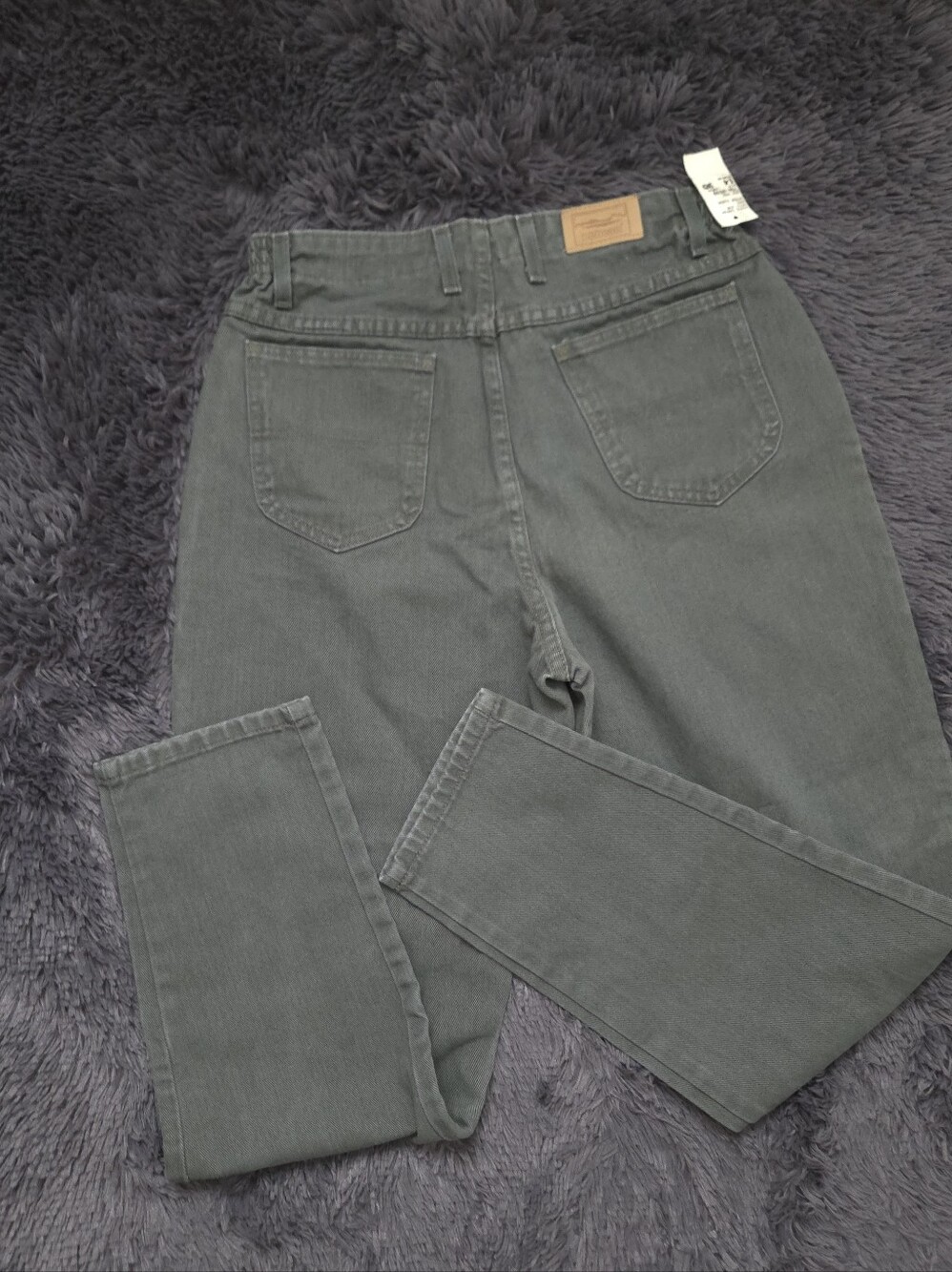L.L.Bean Green high-Rise Straight Jeans
